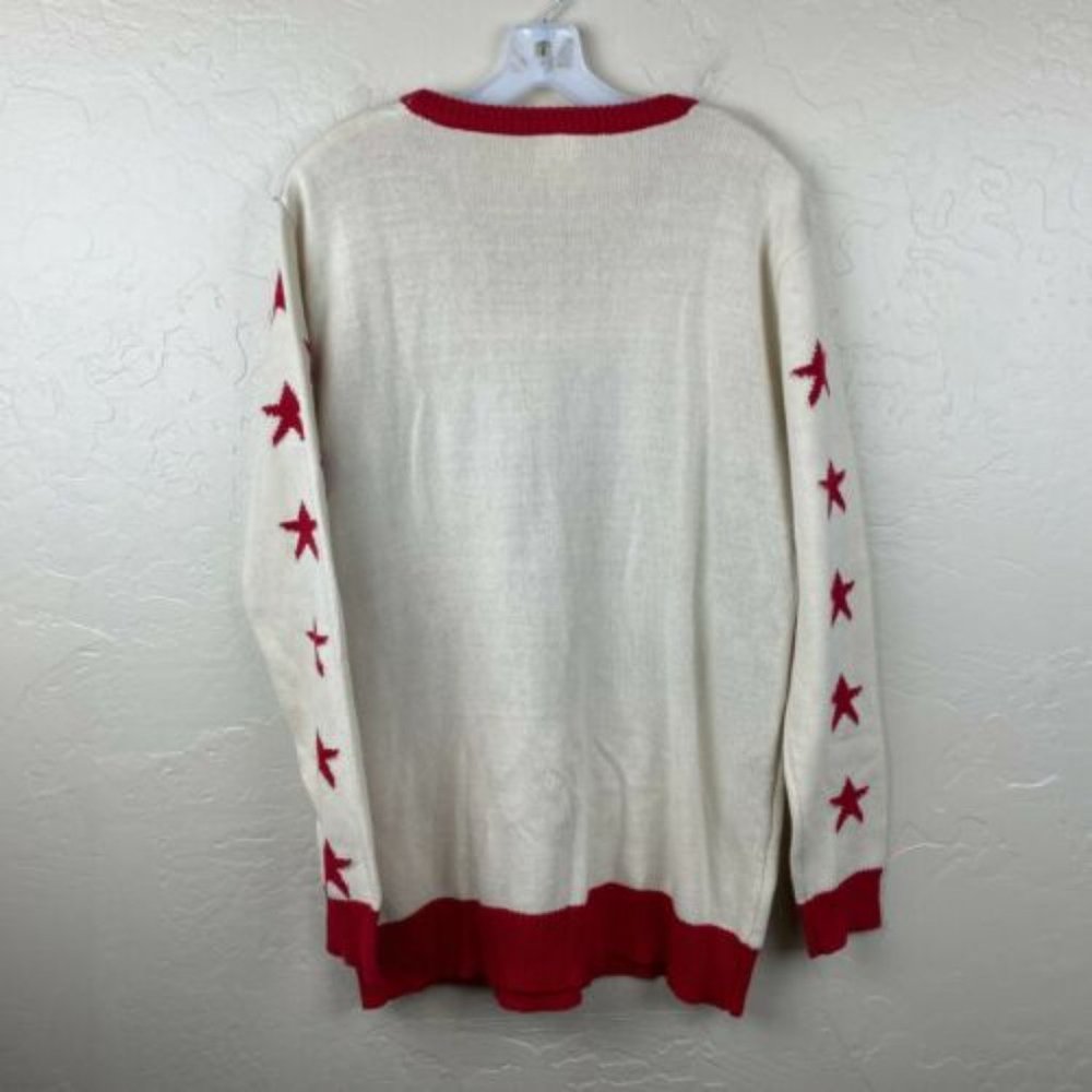 Junk Food "Budweiser" red, white, sweater- L - Picture 2 of 5